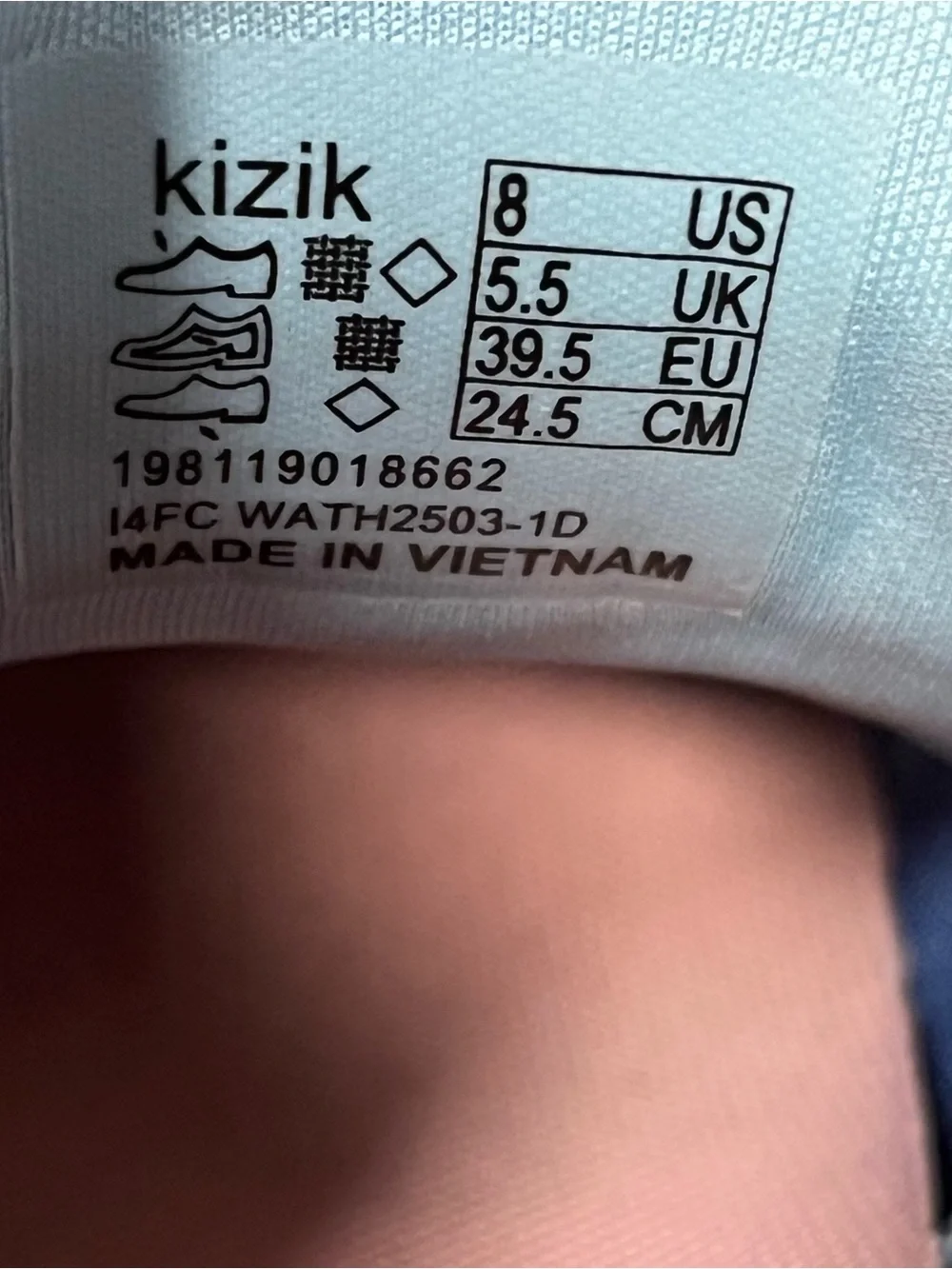 Kizik Athens 2 Hands Free Slip-On Womens Sz 8 Seafoam Green Blue Sneakers EUC